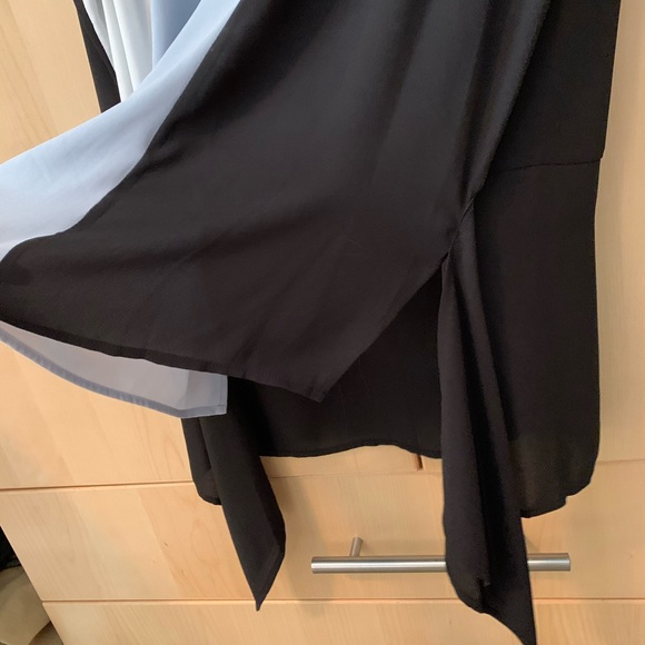 BCBG Maxazria Side Drape Colorblock Ely Tank - Picture 5 of 8